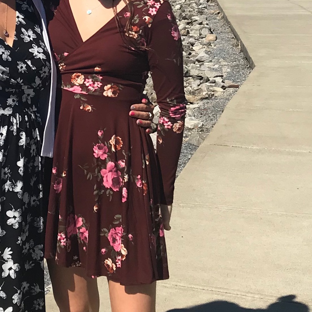 Long Sleeve Wrap Dress